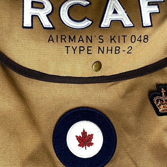 RCAF Tan Messenger Shoulder Bag - NEW - Royal Canadian Air Force - Picture 8 of 12